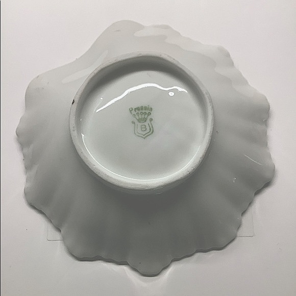 Prussia B Royal Chelsea Floral Dish Vintage Scalloped Candy Trinkets - Picture 5 of 16